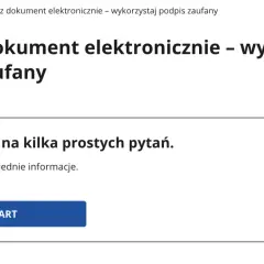 Podpisz dokument elektronicznie, wykorzystując podpis zaufany. Odpowiedz na kilka prostych pytań, by rozpocząć.