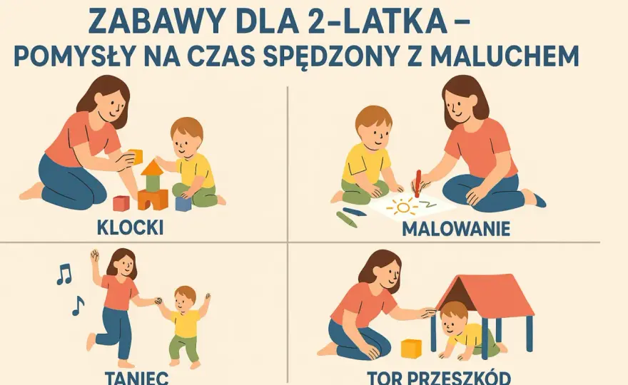 Zabawy dla dwulatka w domu - Proste pomysły bez bałaganu