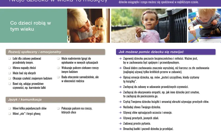 Co powinien umieć 18 miesięczne dziecko? Kluczowe umiejętności i rozwój