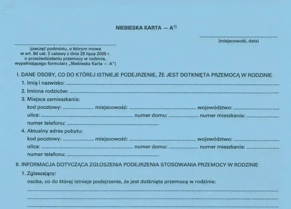 Niebieska Karta przy przemocy po alkoholu. Co trzeba wiedzieć?